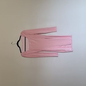 Light pink velvet dress